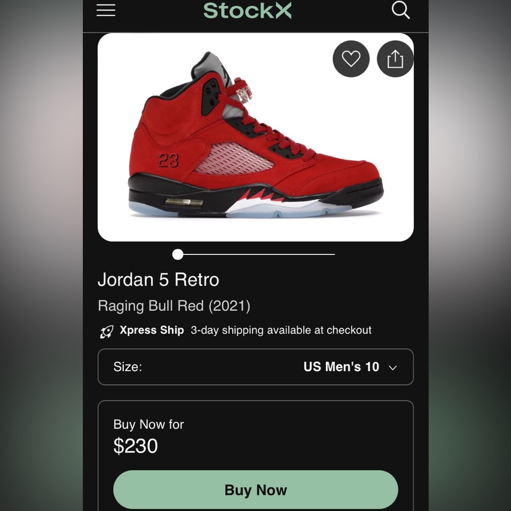 Air Jordan 5 Retro Raging Bull - Picture 4 of 4